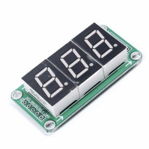 Red 7 segment display 3 digits HC595