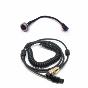 High Quality Coiled USB cable with DIN M+F
